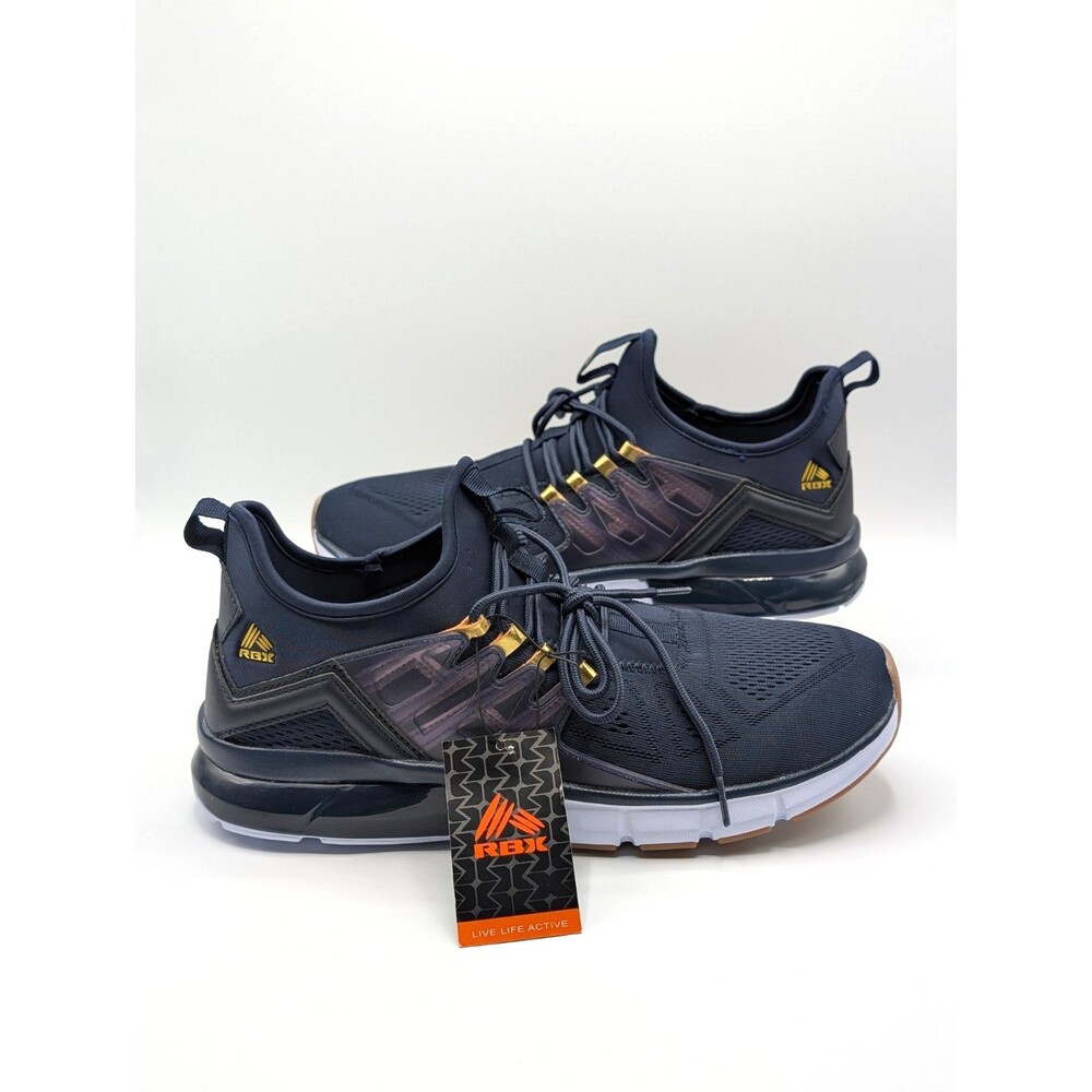 RBX Men's Shoes 12 Navy Blue Knit Slip-On Running Lightweight Sneakers